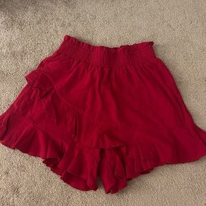 Red Ruffle Skort!